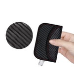 カーボンファイバー RFIDカードケース 放射線防止 車の鍵用信号遮断バッグ、10.5 x 6.5cm、11.5 x 7.5cm