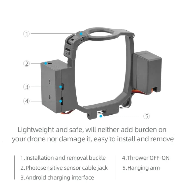 DJI Mavic 2 Pro & Zoom用エアドロップシステム ドローン投擲機 DJI Mavic 2 Pro & Zoom対応