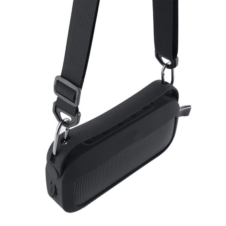 Bose SoundLink Flex Bluetoothスピーカーシリコン保護ケース ショルダーストラップ付き スタイル1 ブラック、スタイル1 ブルー用