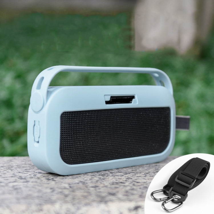 Bose SoundLink Flex Bluetoothスピーカーシリコン保護ケース ショルダーストラップ付き スタイル1 ブラック、スタイル1 ブルー用