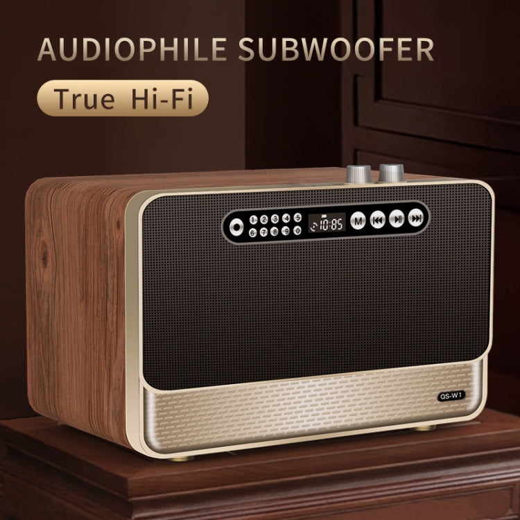 W1 木製HIFIサウンドエフェクトデスクトップワイヤレスBluetoothスピーカー