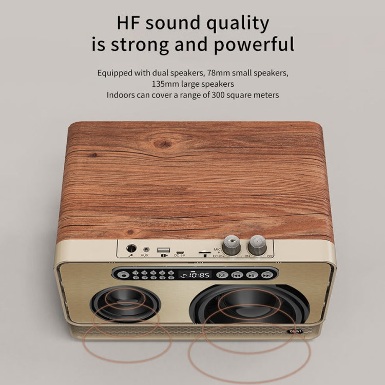 W1 木製HIFIサウンドエフェクトデスクトップワイヤレスBluetoothスピーカー