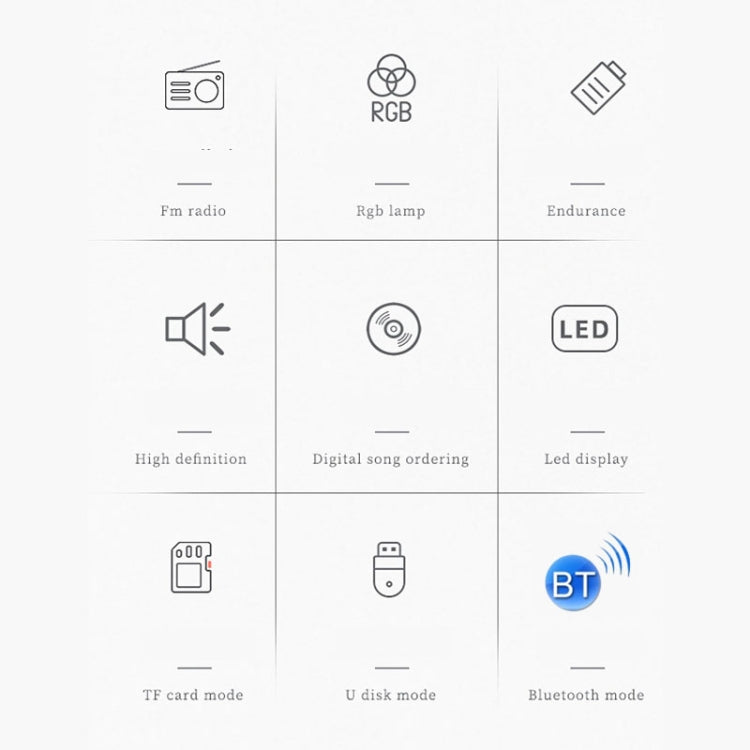TEMEIYIN LEDデジタル表示カードBluetoothラジオスピーカー 朝の運動用ポータブルプレーヤー レッド、ライト付きレッド