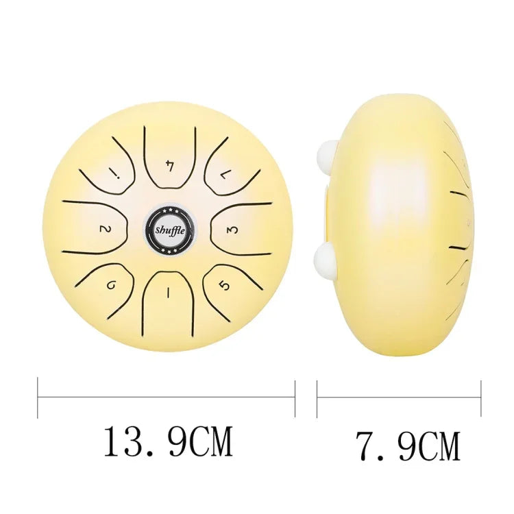 Shuffle SD-5 5.5インチ スチールタンケアフリー 空ドラム パーカッション楽器 シャッフルイエロー、シャッフルピンク、シャッフルパープル、シャッフルグリーン