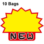 10袋 9x7cm 爆発ステッカー 商品価格タグ スーパーマーケット価格ラベル WM-301、WM-302、WM-303、WM-305、WM-306、WM-307、WM-308、WM-309、WM-310、WM-311、WM-312、WM-313、WM-314