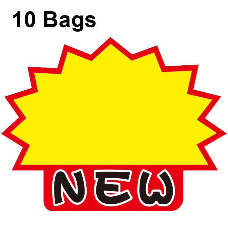 10袋 9x7cm 爆発ステッカー 商品価格タグ スーパーマーケット価格ラベル WM-301、WM-302、WM-303、WM-305、WM-306、WM-307、WM-308、WM-309、WM-310、WM-311、WM-312、WM-313、WM-314