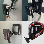 GoPro Hero11 Black / HERO10 Black /9 Black /8 Black /7 /6 /5 /5 Session /4 Session /4 /3+ /3 /2 /1、DJI Osmo Actionおよびその他アクションカメラ用ST-06基本ストラップマウント表面バックル 2個セット センタードシュートアダプター(2個)