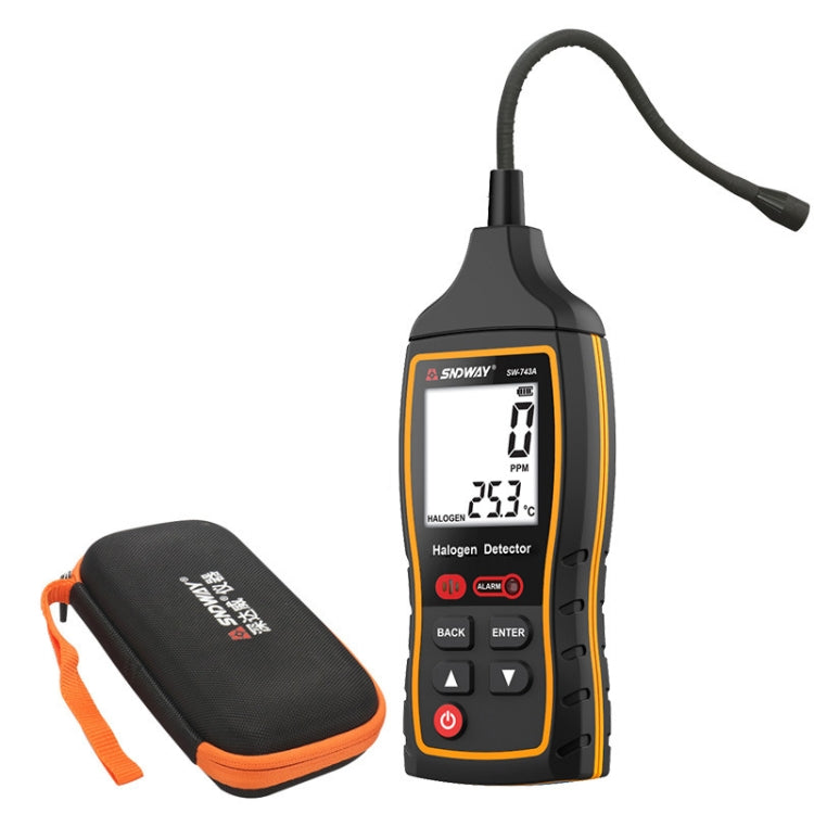 SNDWAY SW743A ハロゲンガス検知器 自動車用電子エアコン冷媒フロンメンテナンス漏れ検知器、SW743A