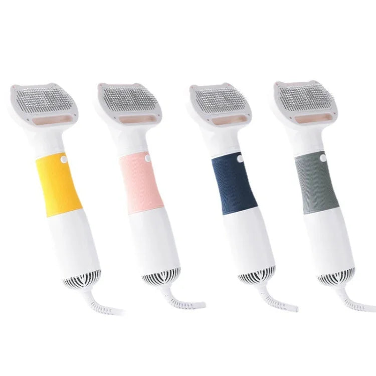 3-in-1 600W ペット用電動強風毛取りブロワーコーム、仕様：USプラグ110V、EUプラグ220V、UKプラグ220-240V