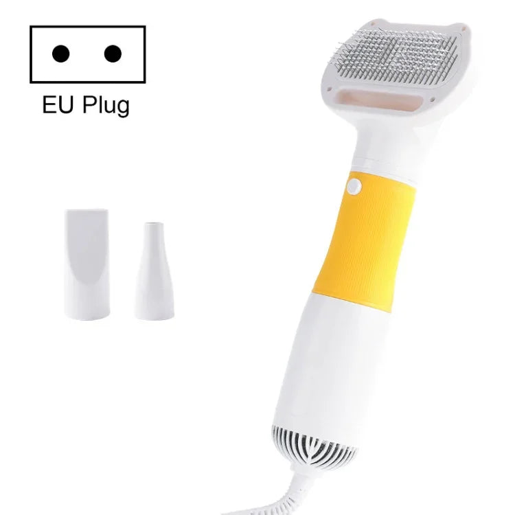 3-in-1 600W ペット用電動強風毛取りブロワーコーム、仕様：USプラグ110V、EUプラグ220V、UKプラグ220-240V