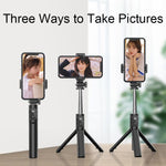 ポータブル360度回転折りたたみ式 Bluetooth自撮り棒、仕様：P20S 72cm、P20S-1 74cm、P20H 102cm、P20H-1 102cm