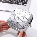 XH8214 Portable Sanitary Napkin Storage Bag Large Capacity Waterproof Coin Bag, XH8214 Cherry Pink, XH8214 Apricot, XH8214 Plant Green, XH8214 Black, XH8214 Fluorescence, XH8214 Sky Blue