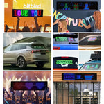 車用LEDフレキシブルディスプレイ 携帯アプリ制御 Bluetooth接続、S1664RGB 390x107mm、S1696RGB 672x122mm、S3264RGB 390x187mm、S3296RGB 672x218mm