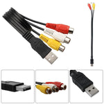 USB から 3 RCA バス 1オス 3メス AV オーディオケーブル、25cm、1.5m