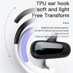 骨伝導コンセプト デジタルディスプレイ ステレオ Bluetooth イヤホン、スタイル：片耳