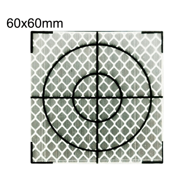 FP001 ダイヤモンドトンネルマッピング反射ステッカー 監視測定ポイントステッカー、サイズ：60x60mm、三角形付き60x60mm