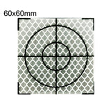 FP001 ダイヤモンドトンネルマッピング反射ステッカー 監視測定ポイントステッカー、サイズ：60x60mm、三角形付き60x60mm