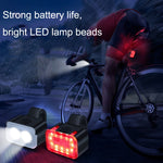 自転車ライト USB充電式屋外LEDライディングランプセット、スタイル：フロントライト、テールライト、フロントライト＋テールライト