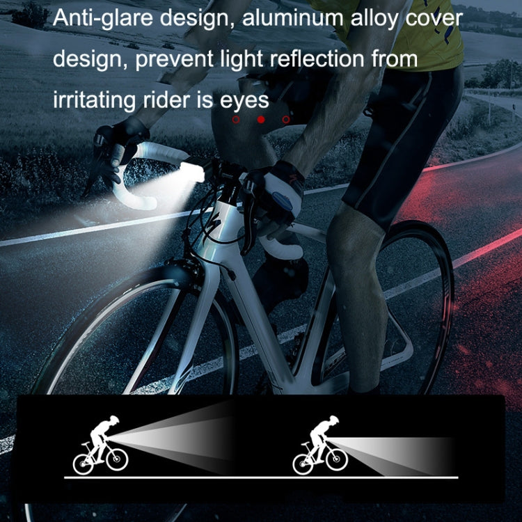 自転車ライト USB充電式屋外LEDライディングランプセット、スタイル：フロントライト、テールライト、フロントライト＋テールライト