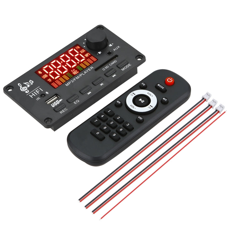 JX-Y04 12V 50W カラースクリーン Bluetoothデコーディングボード、FM / 通話 / 録音対応、JX-Y04 ホワイト、JX-Y04 ブラック、JX-Y04 ブラックホワイト