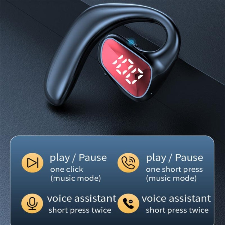 M-K8 Bluetooth ヘッドセット イヤーフック型 ビジネスモデル 骨伝導イヤホン、M-K8 ブラック、M-K8 レッド、M-K8 ブルー、M-K8 グリーン