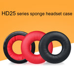 1ペア ヘッドセットスポンジカバー Sennheiser HD25-1II/25/25SP/25SP-II用 ブラック、レッド、イエロー、ブルー、ホワイト、ブラックシワ加工