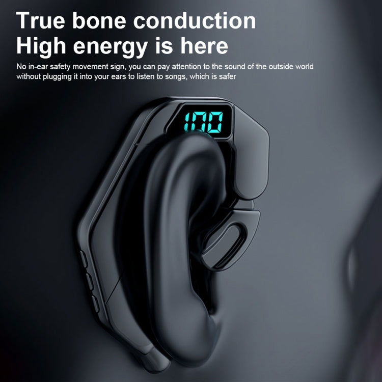 V19 骨伝導デジタルディスプレイステレオ ハンギングイヤースポーツ Bluetooth ヘッドセット、V19 ブラック、V19 ホワイト、V19 ピンク、V19 ブルー、V19 グリーン