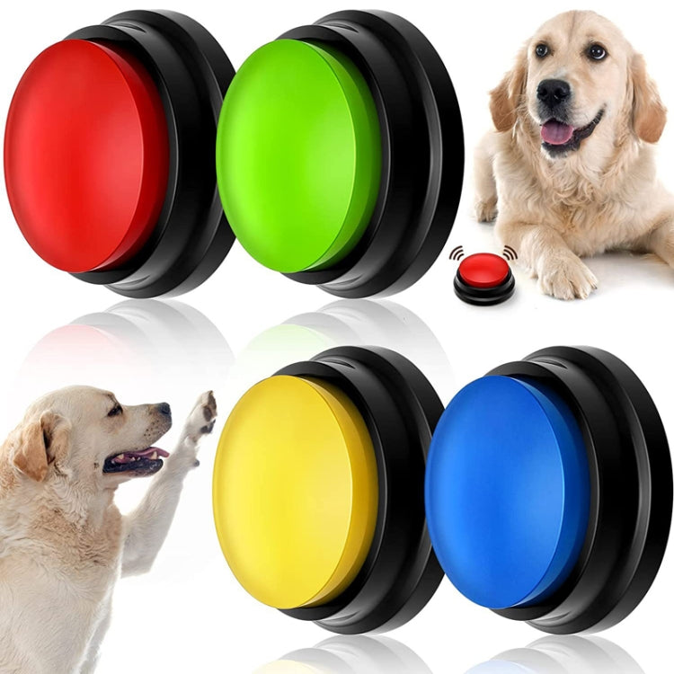 ペットコミュニケーションボタン 犬用ボーカルボックス 録音ボーカライザー、スタイル: 録音モデル、ローズレッド、ピンク、イエロー、レイクブルー、ホワイト、ダークブルー、ライトブルー、グリーン、パープル、レッド、オレンジ