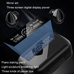 SKY10 充電ケース ステレオ デジタルディスプレイ ミニインビジブル Bluetooth ヘッドセット、SKY10 ブラック