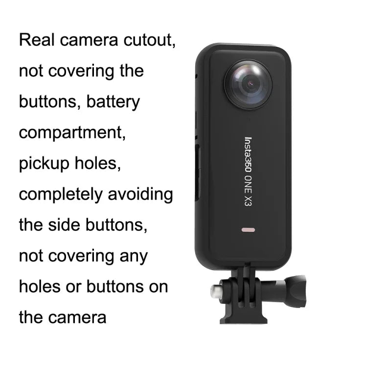 Insta360 One X3 A516 パノラマスポーツカメラ用プラスチック保護枠、保護枠