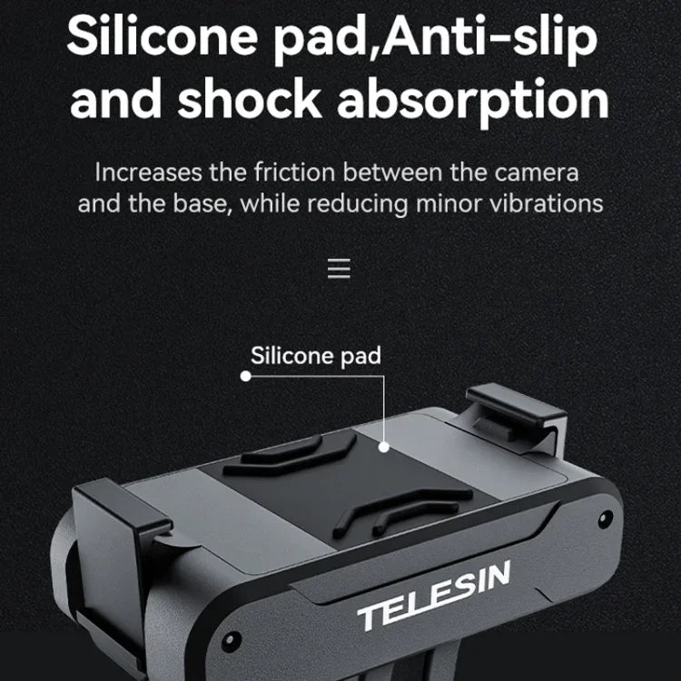DJI OSMO Action 3用 TELESIN 磁気ツークローアダプター アクションカメラアクセサリー、磁気ツークローアダプター