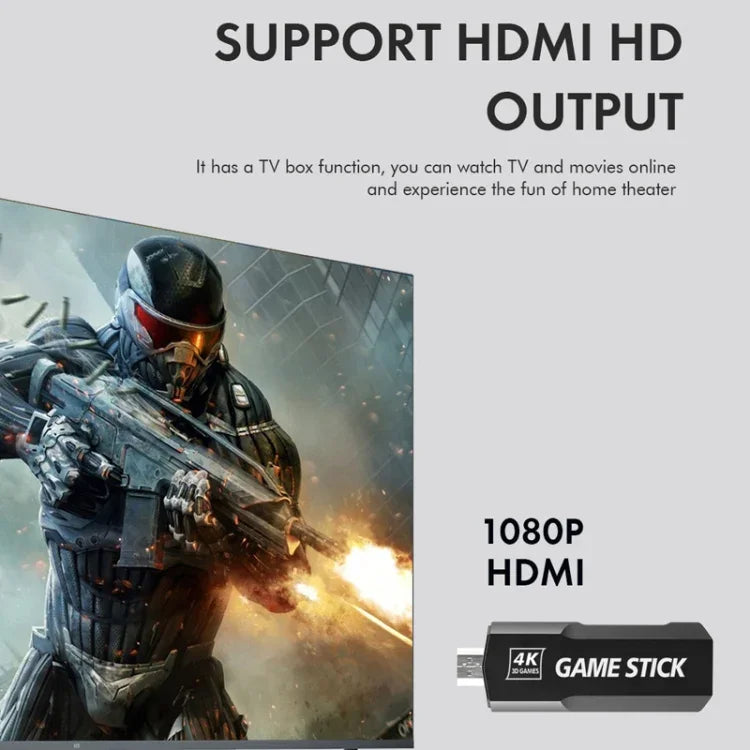 GD10 2.4G ワイヤレス 4K HD テレビゲームコンソール PSPゲームボックス、32G内蔵 15,000ゲーム、64G内蔵 30,000ゲーム、128G内蔵 40,000ゲーム