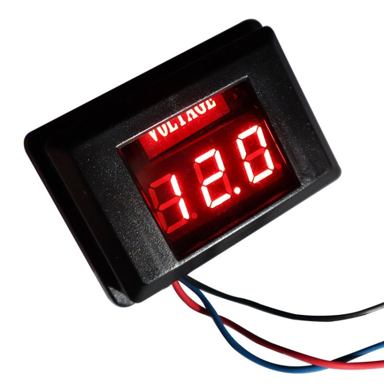 DES-2 車用バッテリー電圧計 DC LEDデジタル表示 12V バイク RV ヨット用電圧計検出器、DES-2 電圧計 グリーン、DES-2 電圧計 レッド、DES-2 電圧計 ブルー、DES-2 電圧計 オレンジ、DES-2 電圧計 ホワイト