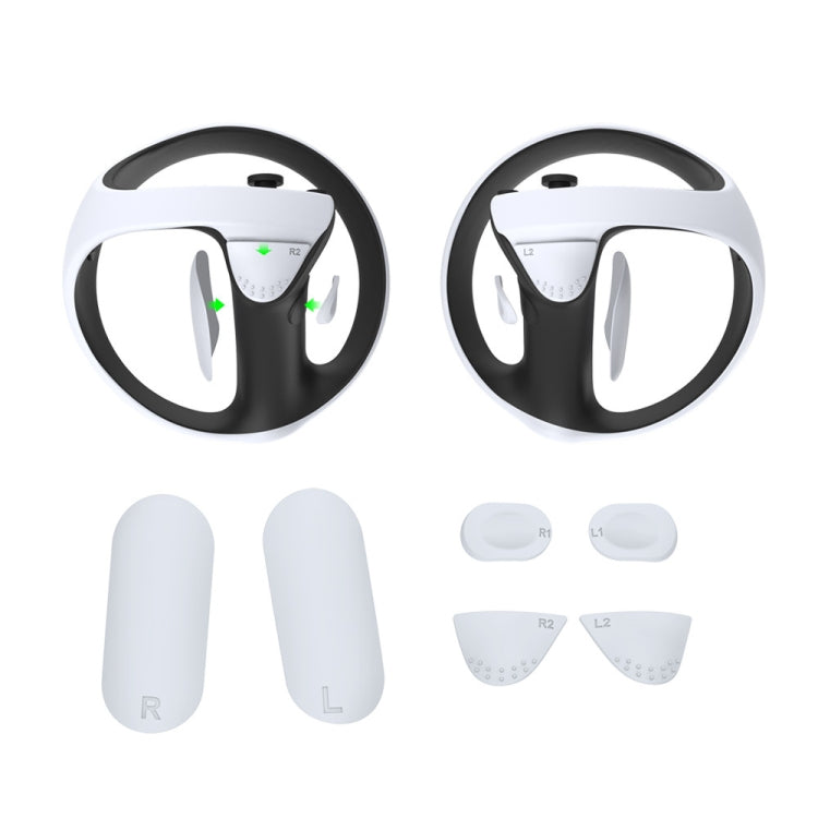 PS5 VR2用 DOBE 滑り止めシリコンパッドキット ハンドルボタンプロテクター、TP5-2512