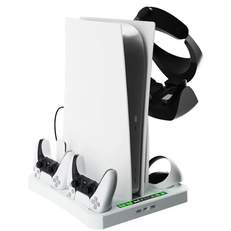 PS5 ipalyホスト多機能冷却ベース VR2ハンドル充電スタンド ディスク収納ラック、HBP-6478