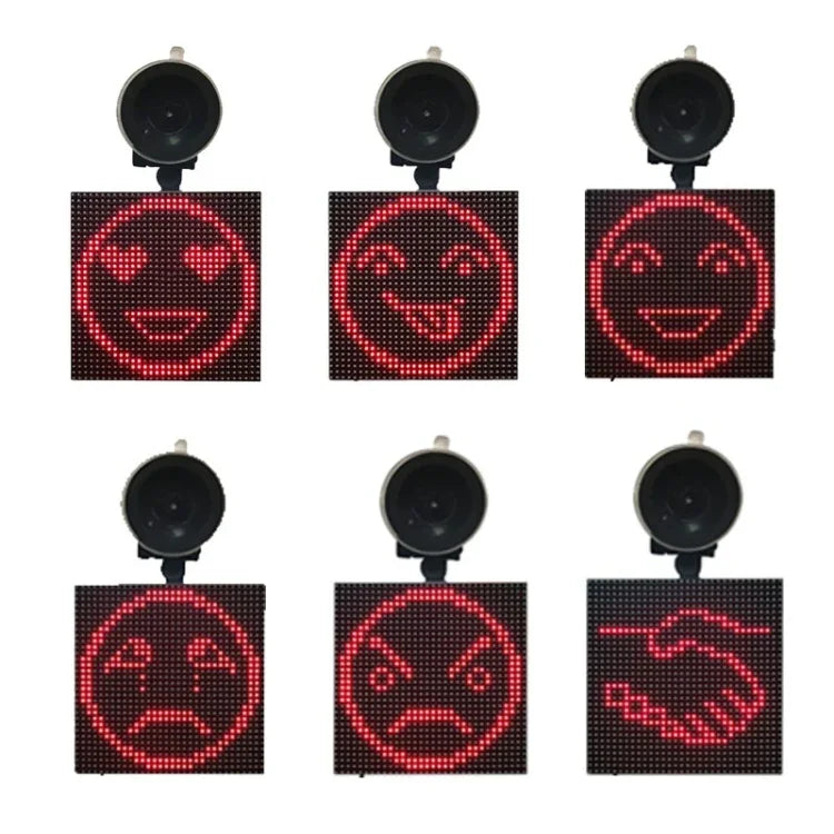 P4-32x32 RGB フルカラー 絵文字ピクチャー LED車載ディスプレイ 無線伝送 WiFi カスタム、P4-32x32 RGB USB
