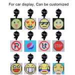P4-32x32 RGB フルカラー 絵文字ピクチャー LED車載ディスプレイ 無線伝送 WiFi カスタム、P4-32x32 RGB USB