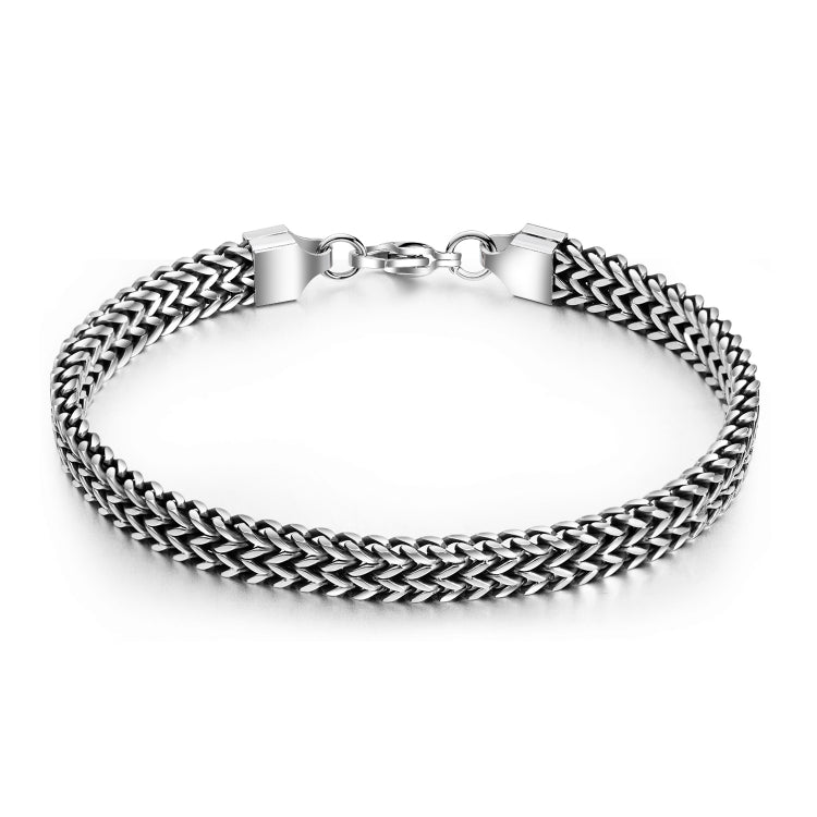 レトロスタイル チタン鋼 メンズブレスレット パーソナルアクセサリー、1016