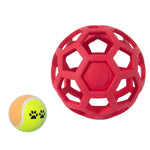 1030001 犬用おもちゃ 中空ボール 噛み耐性弾性ペットラバーボール, 仕様：中空、ベル、テニス