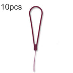 10pcs  Silicone Woven Pattern  Cell Phone Lanyard Anti-loss Hand Rope, Dark Night Green, White, Grass Purple, Light Green, Clove Purple, Antique White, Black, Red, Matcha Green, Lemon Yellow, Shallow Purple, Sand Pink, Sugar Orange, Tea Red            ...