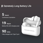 M6 多国間相互翻訳スマートBluetooth翻訳イヤホン 127言語対応、M6 ホワイト