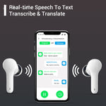 M6 多国間相互翻訳スマートBluetooth翻訳イヤホン 127言語対応、M6 ホワイト