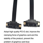 PCI-E 3.0 1X 90度 グラフィックカード／無線ネットワークカード延長ケーブル、ケーブル長：5cm、10cm、15cm、20cm、25cm、30cm、40cm、50cm