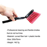 W-0272 Multifunctional Long Hair Cleaning Soft Car Tire Brush, W-0272
