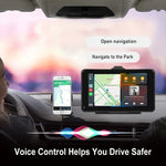 A3135 7 Inches HD Wired Smart Screen With Wireless CarPlay + Android Auto + Android, Without Camera, With Camera