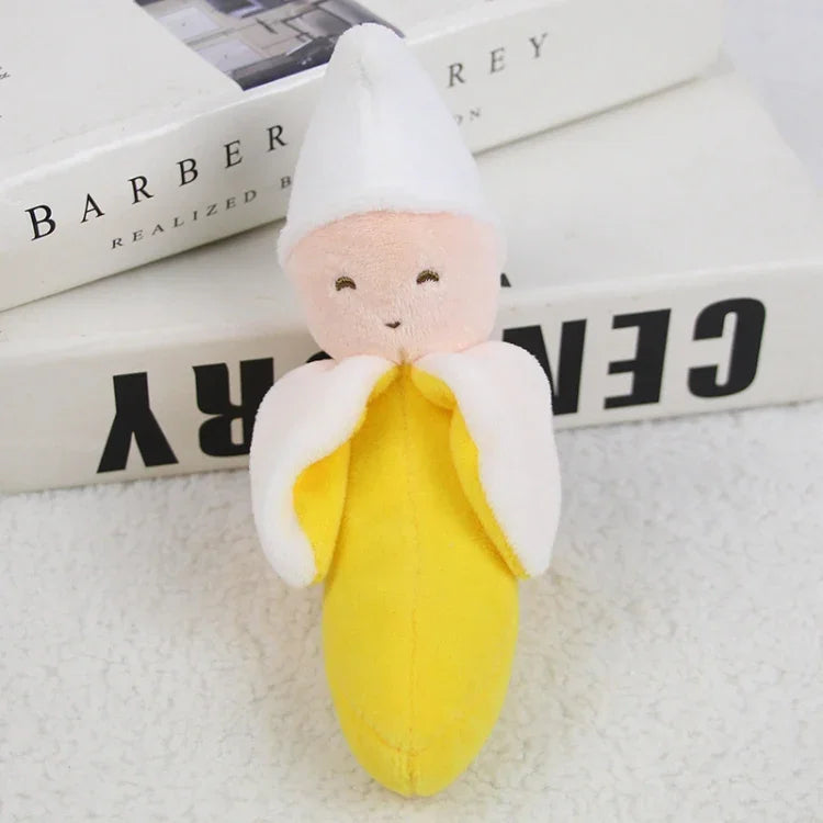 赤ちゃん用手持ちラトルおもちゃ 手握りスティック 新生児用安眠おもちゃ、スタイル：キリン、ピンクラビット、小さなグレー象、コアラ、ブタ、サル、ホワイトラビット、小さな赤いネズミ、小さな花の象、小さなバナナ、スリープベアブルーラトル