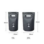 アウトドア折りたたみバケツ 便利なキャンプピクニック釣り用バレル、容量：15L、20L