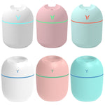 USBミニデスクトップ カラフルナイトライト 車用加湿器 仕様: 250ml (Y-ホワイト), 250ml (Y-ピンク), 250ml (Y-ブルー), 220ml (Y2-ホワイト), 220ml (Y2-ピンク), 220ml (Y2-ブルー)