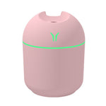 USBミニデスクトップ カラフルナイトライト 車用加湿器 仕様: 250ml (Y-ホワイト), 250ml (Y-ピンク), 250ml (Y-ブルー), 220ml (Y2-ホワイト), 220ml (Y2-ピンク), 220ml (Y2-ブルー)