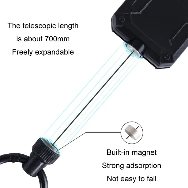 Telescopic Easy-to-pull Keychain Multifunctional Backpack Magnetic Lanyard, 6892
